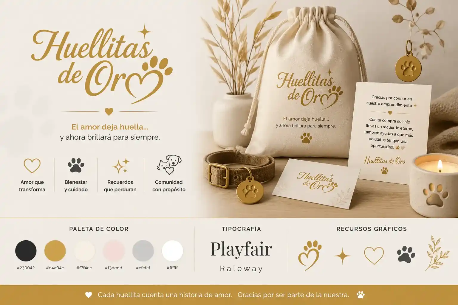 Portada del sistema de identidad Huellitas de Oro